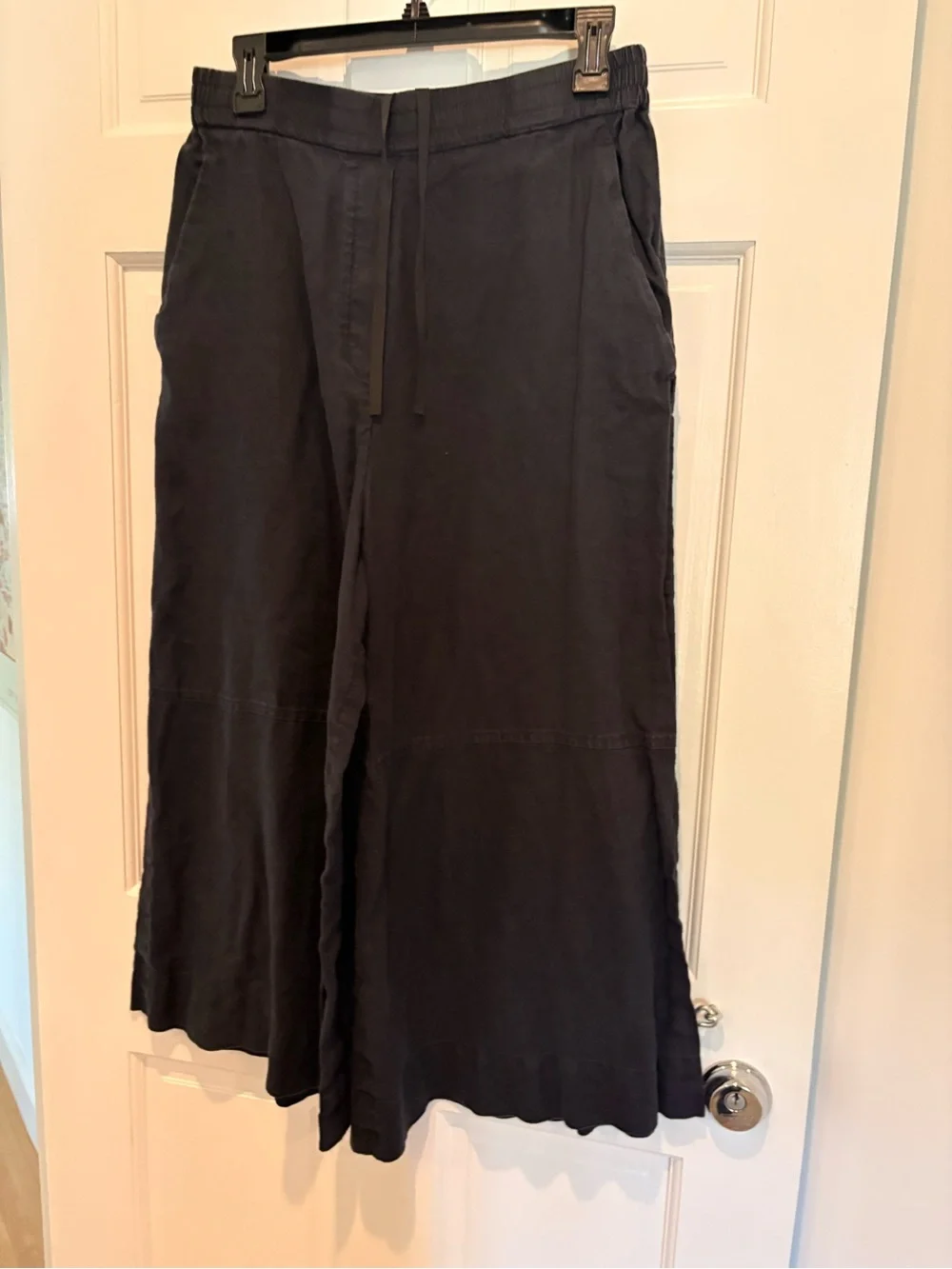 COS Black A-Line Wide-Leg Skirt